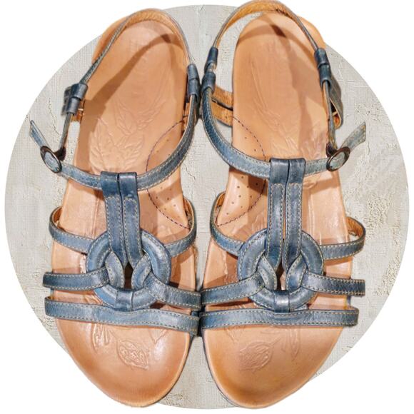 Born Green Leather Sandal Womens Size US 9 EU 40.5 - Picture 6 of 10